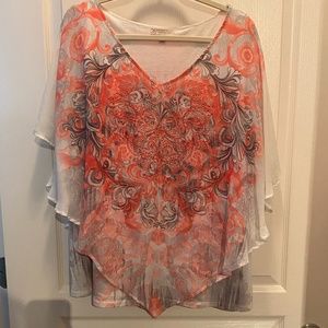 Dressbarn Plus Size Poncho Blouse